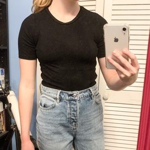 Forever 21 black sweater tee